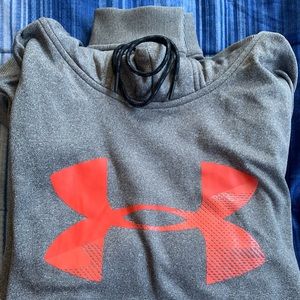 Grey/Red Under Armour Hoodie